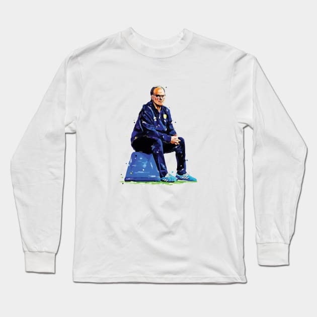 Marcelo Bielsa Bucket Long Sleeve T-Shirt by inkstyl